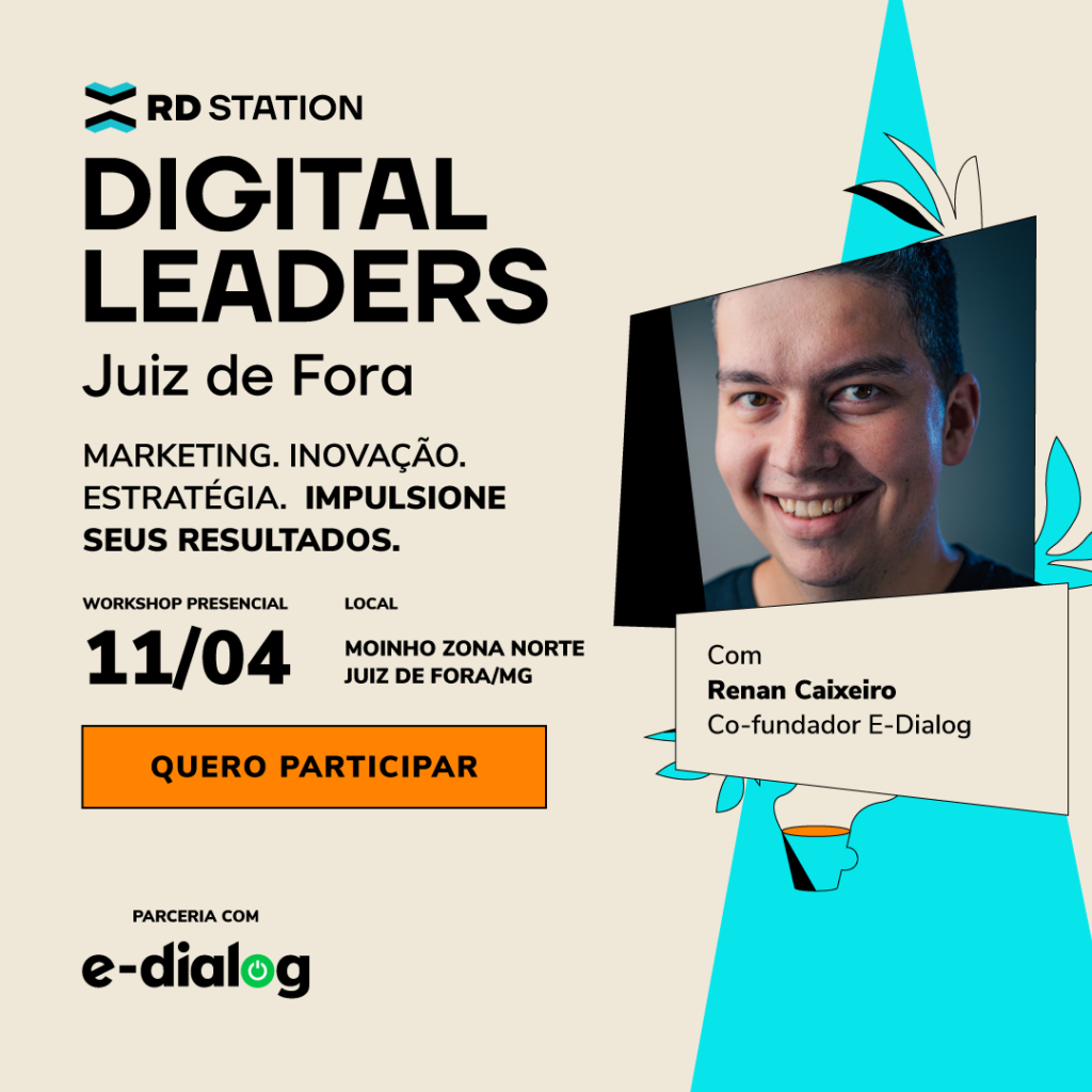Renan Caixeiro promove evento em parceria com a RD Station